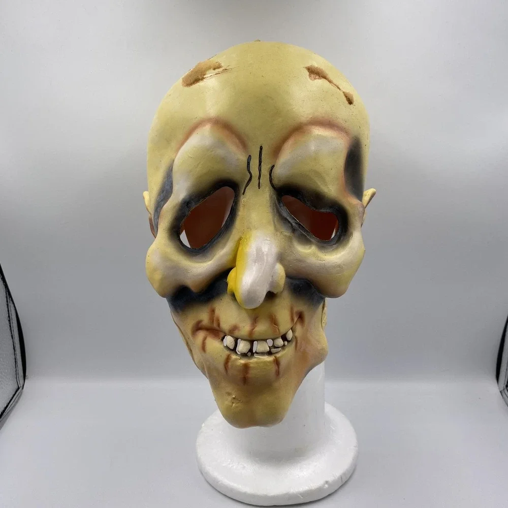 Vintage Spearhead INC Halloween Latex Adult Mask Skeleton‎ Zombie Costume Prop